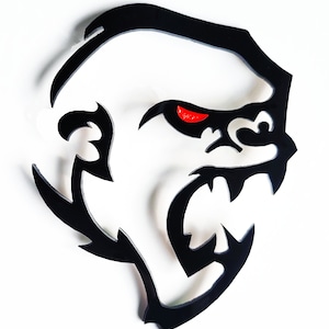2x Gorilla Ape Monkey Redeye Badge Logo Emblem for Car Truck Auto Trunk Fender