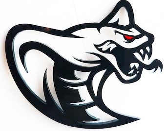 2x Snake Cobra Hellsnake Python Redeye Fender Emblem Badges Logo for Car Auto Pickup