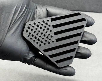 2X Badlands USA Stars Stripes Emblem Badge Logo Ford Bronco Truck Sport Offroad 4x4