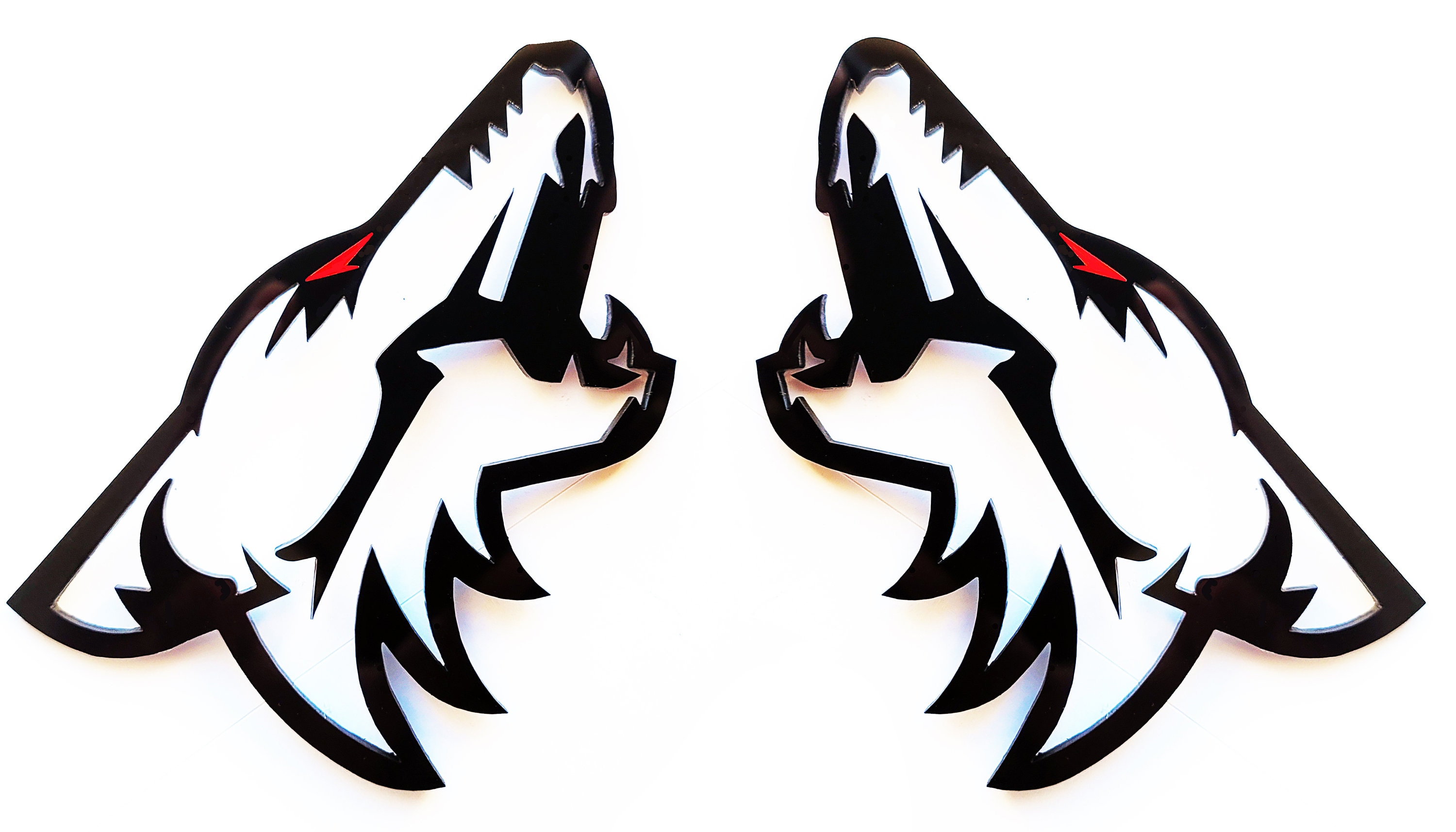 2x Custom Fender Emblem Badges Coyote Redeye for Ford 2x Custom Fender Emblem Badges Coyote Redeye for Ford