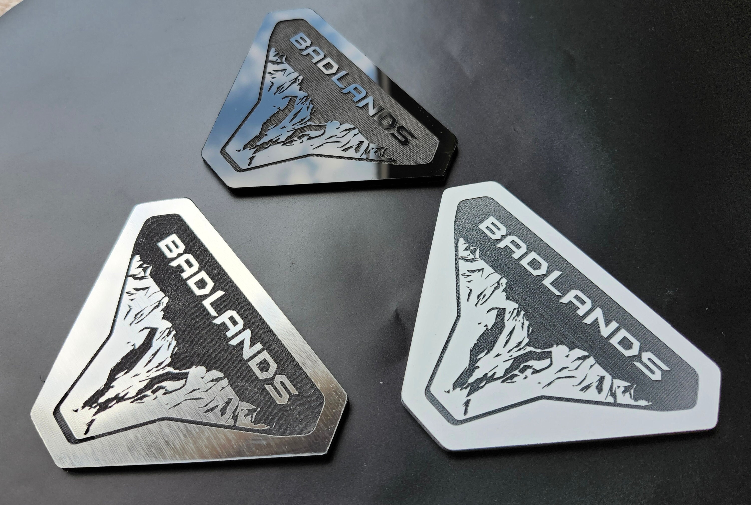 2x Custom Fender Badlands Emblem Badge Logo for Ford Bronco