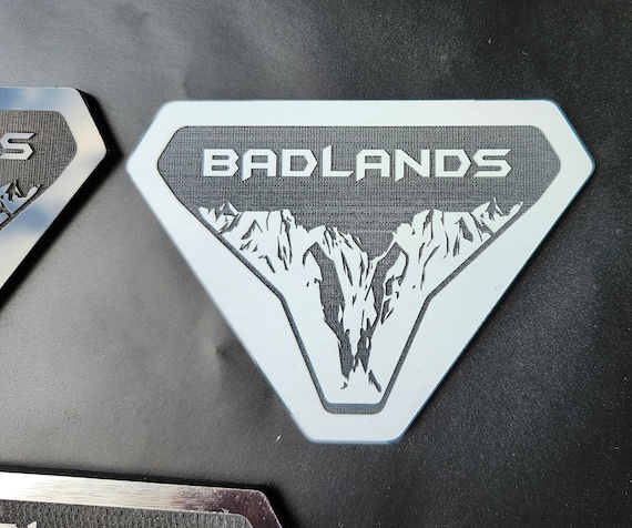 2x Custom Fender Badlands Emblem Badge Logo for Ford Bronco