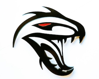 2x TRX T-Rex Dinosaur Redeye Badge Logo Emblem for Dodge RAM SRT Hellcat Pickup