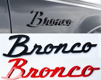 2x Fender Tailgate Emblem Badge Classic Script Logo for Ford Bronco