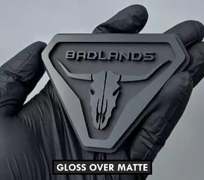 Badlands FBB サインド 2x Fender Badlands Emblem Badge Logo for Ford Bronco Offroad SUV