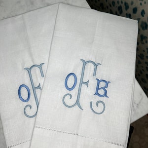 Monogrammed Towel Guest or Kitchen Towel