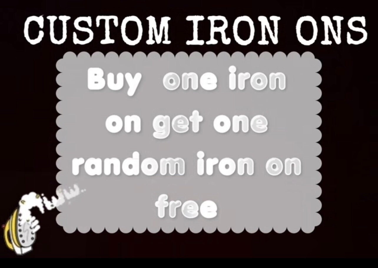 Custom Iron on / Personalized Iron on / Choose Your Font / Create Your Own  / Business Logo / Name / T Shirt / Custom Heat Transfer/ 