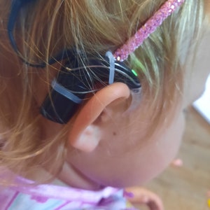 Satin Cochlear Implant Headband
