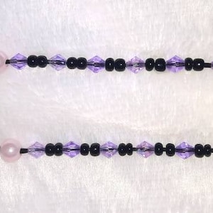 Purple & Black Cochlear Implant Hairclips