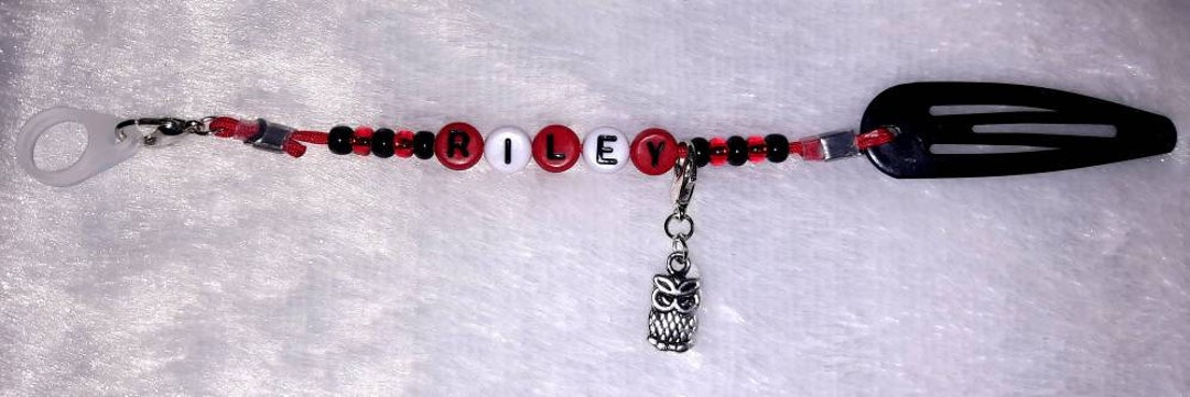 Red Cochlear Red & Black Cochlear Implant Hairclips - Etsy Australia