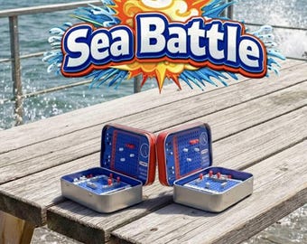 Juego de batalla naval en lata Altoids / Juego de estrategia naval de bolsillo