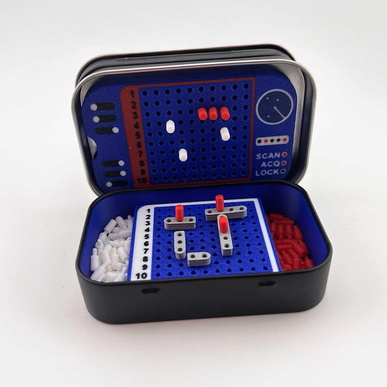 Altoids Tin Sea Battle Game | Pocket Naval Strategy Set image 2