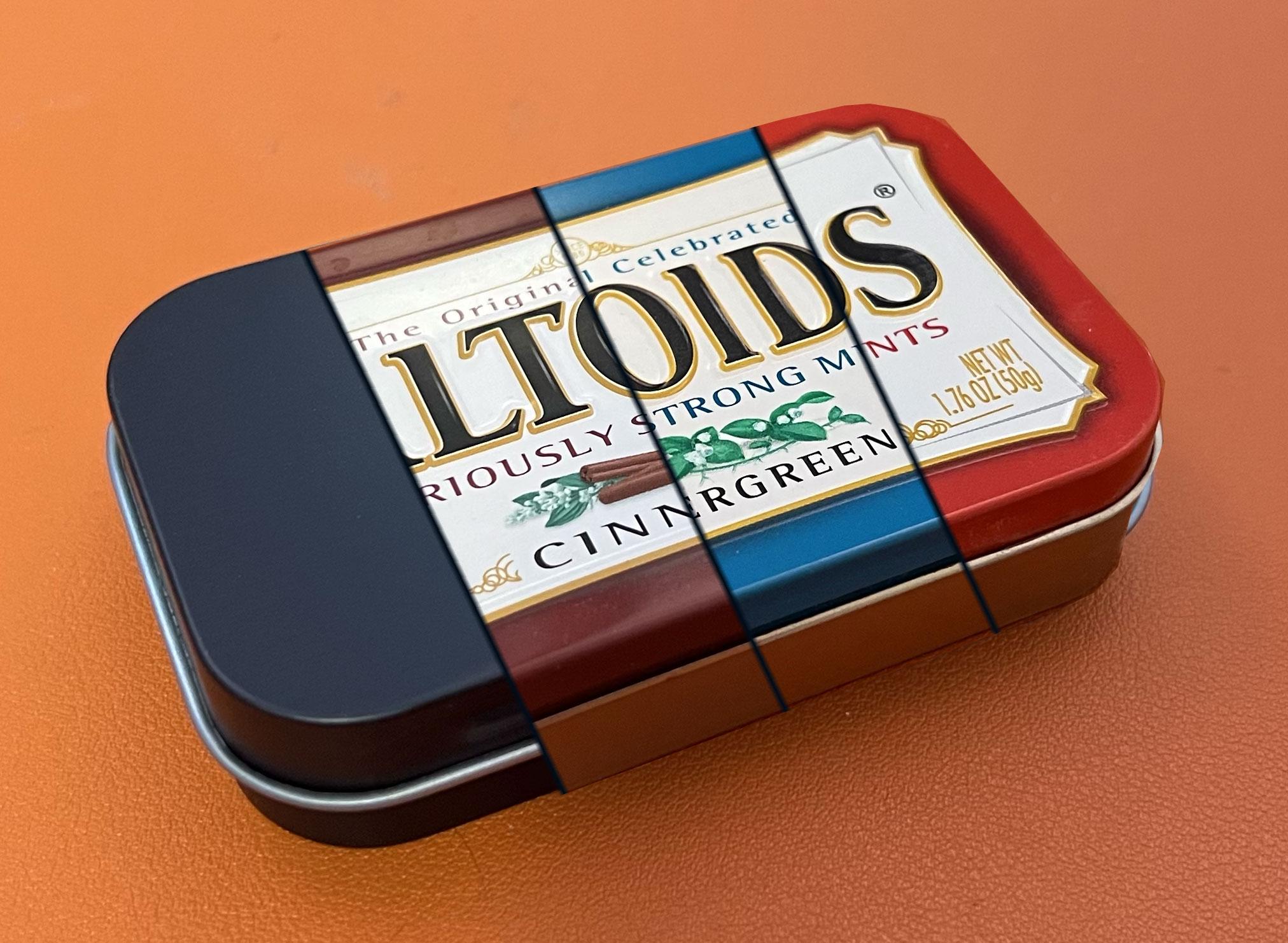 Travel Cribbage Set – Altoids Tin Pocket Cribbage Board with Pegs + Mini Cards