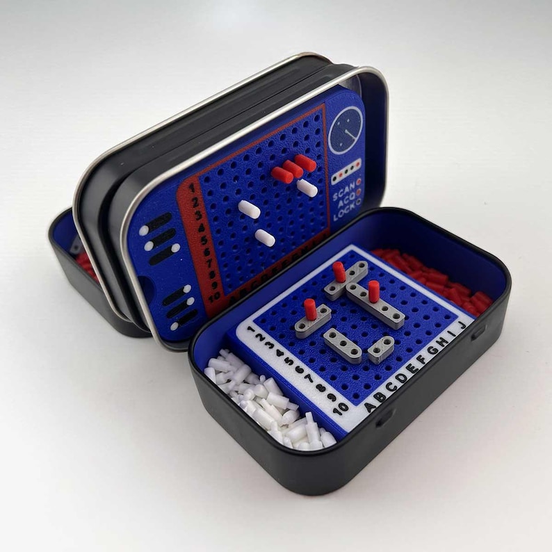 Altoids Tin Sea Battle Game | Pocket Naval Strategy Set image 3