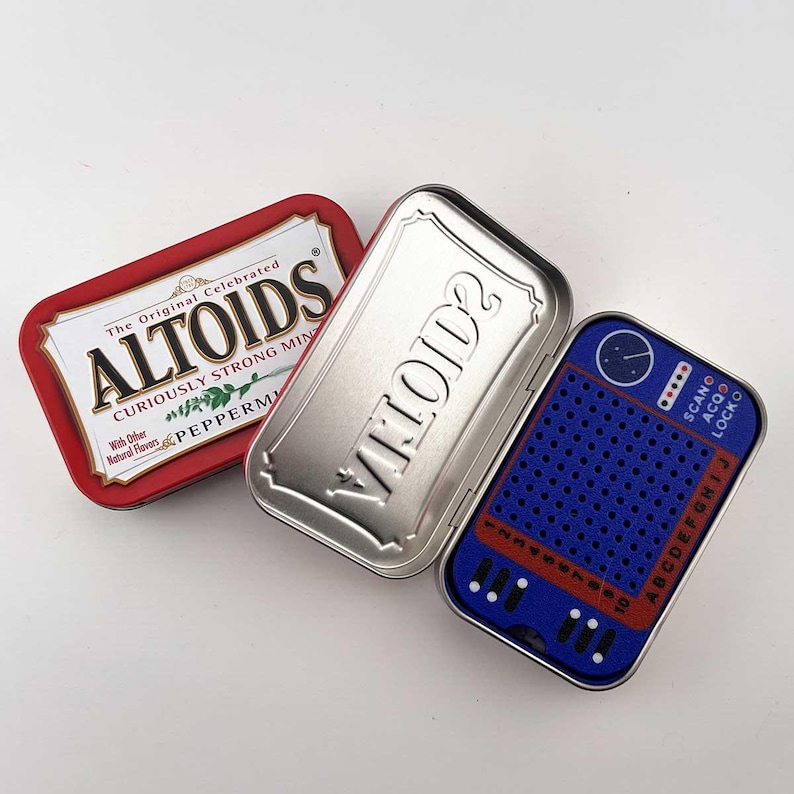 Altoids Tin Sea Battle Game | Pocket Naval Strategy Set Altoids