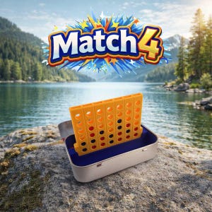 Altoids Tin Match 4 Game: Portable Travel Strategy Set