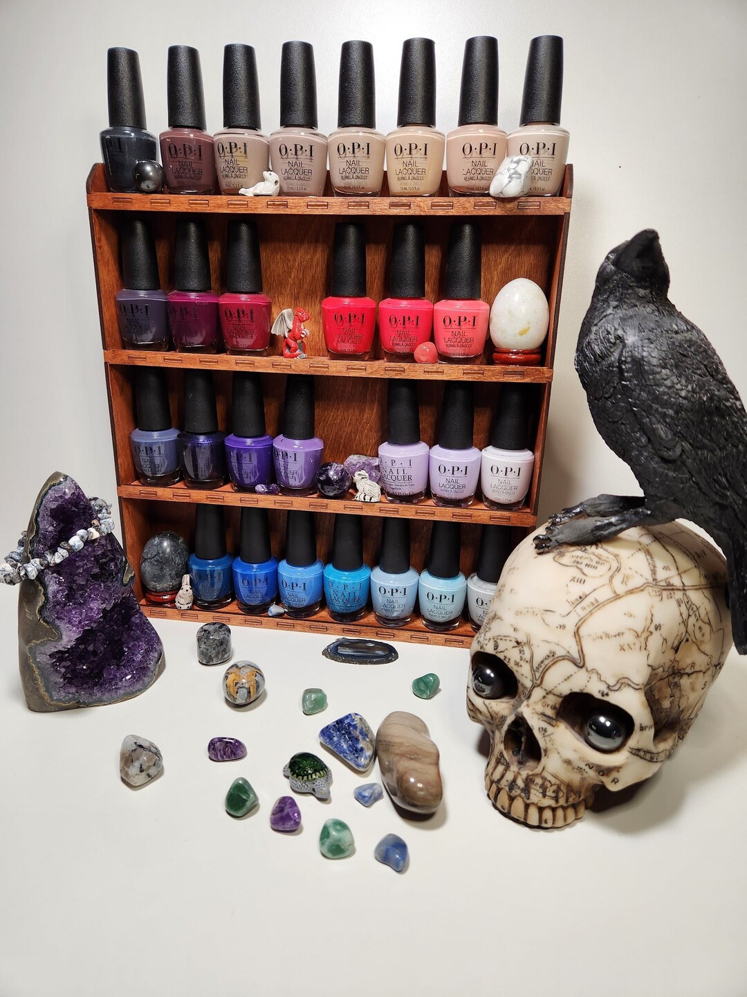 Wall Hanging Nail Polish Rack 32 Bottle Etsy