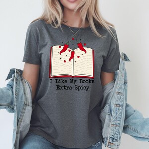 Maglietta Spicy Booktok, maglietta Romance Reader Smut
