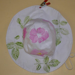 girls bucket hat, floral print