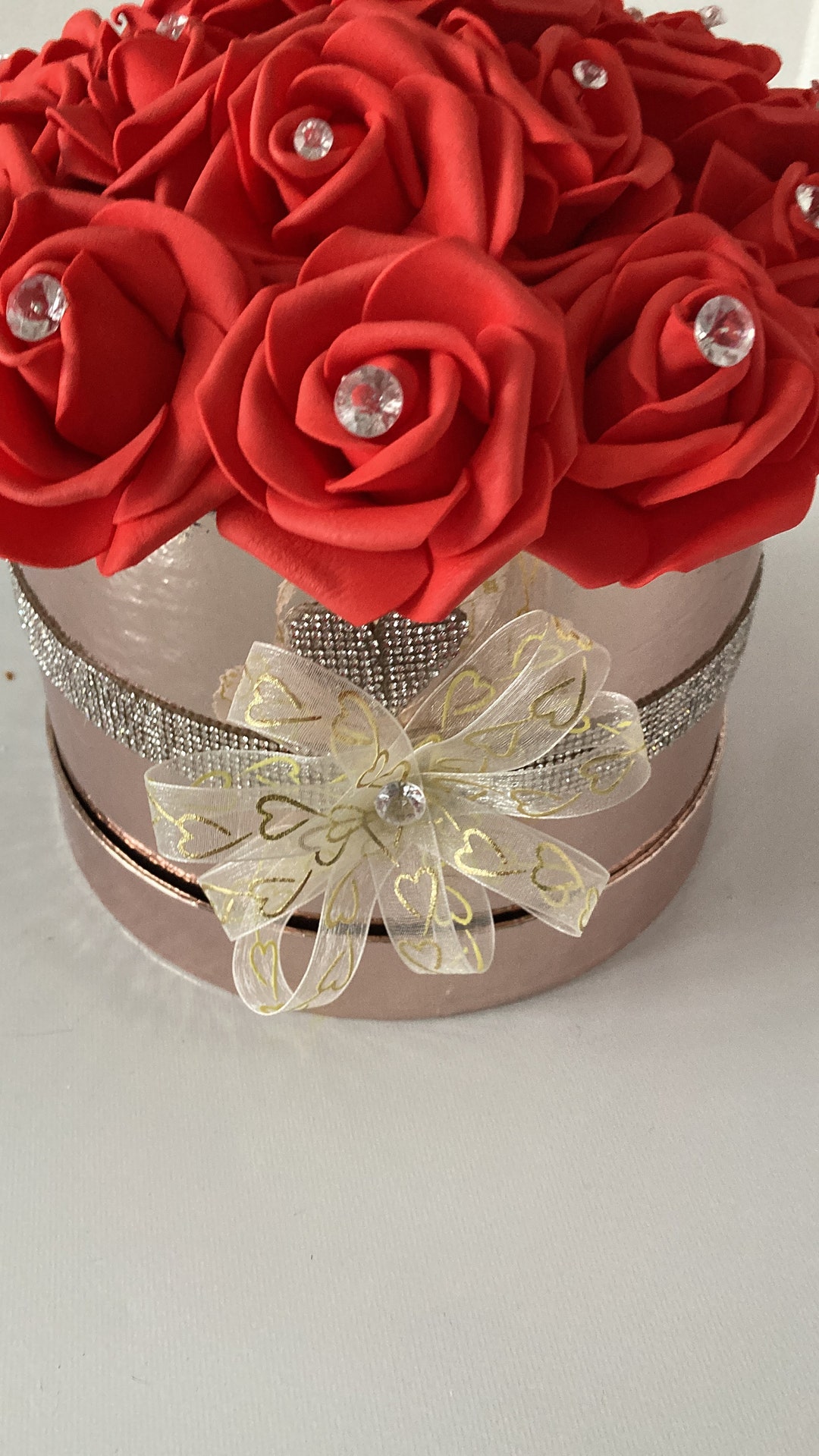 Stunning Hat Box Floral Displays Etsy
