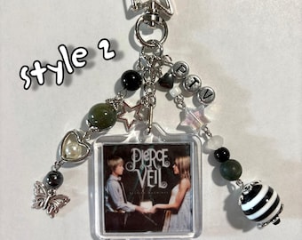 PTV - “Selfish Machines” Beaded Album Keychain