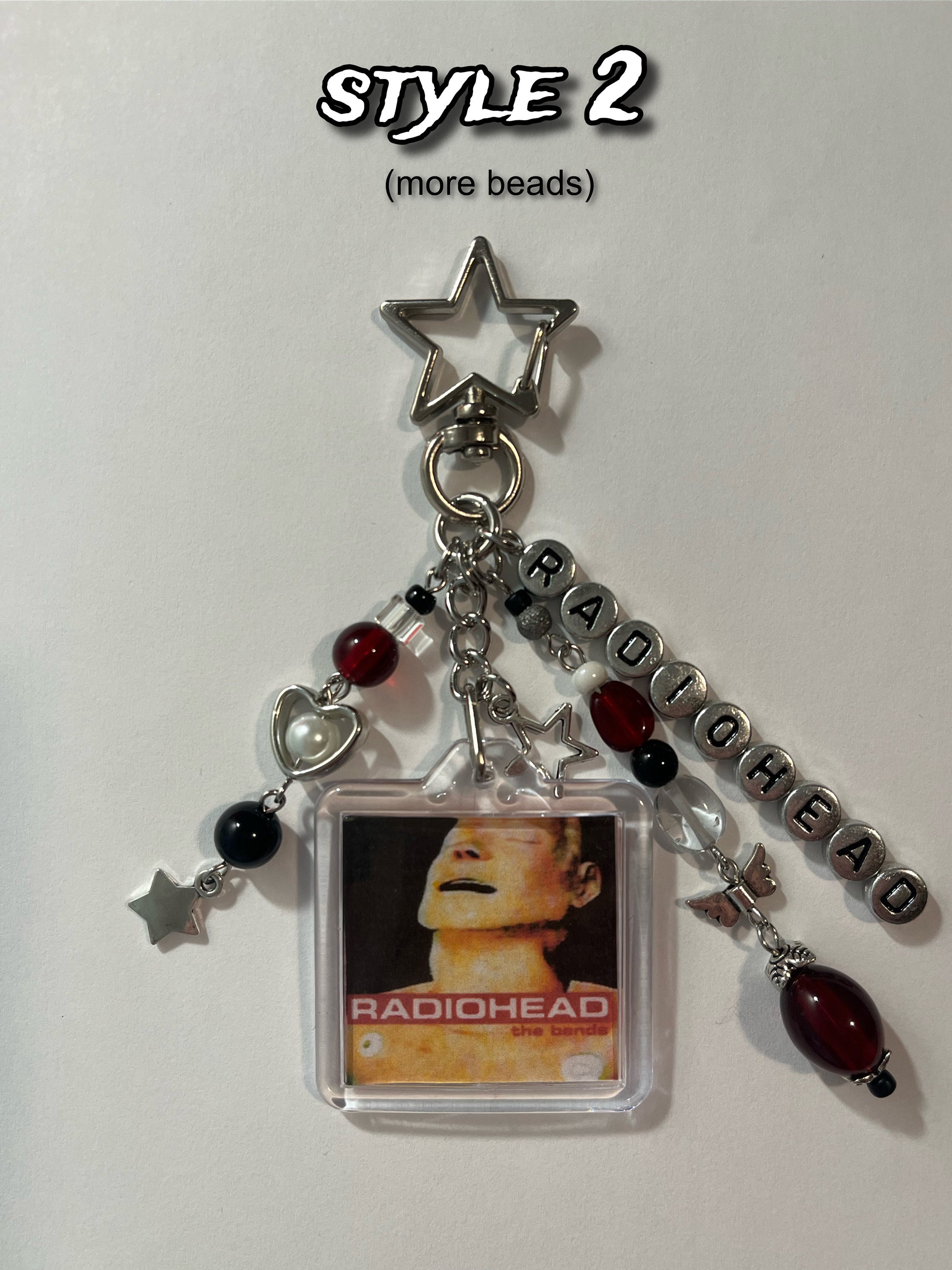 RADIOHEAD - “The Bends” Beaded Album Keychain