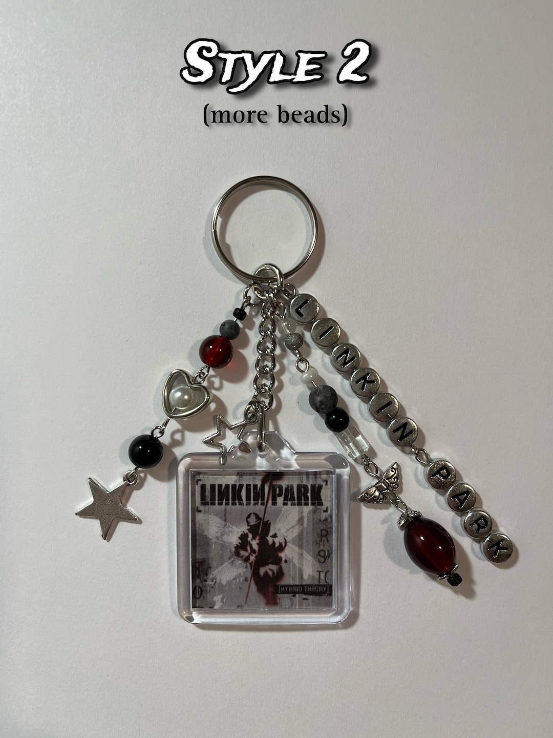 LINKIN PARK キーホルダー Linkin Park - “hybrid Theory” Beaded Album Keychain - Etsy