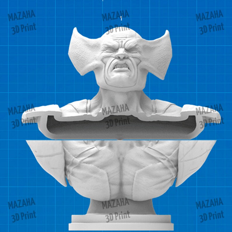 Wolverine Bust Gamebody 3D Prints STL File - Etsy UK