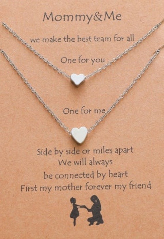 Mother and Daughter Necklace Gift Set 