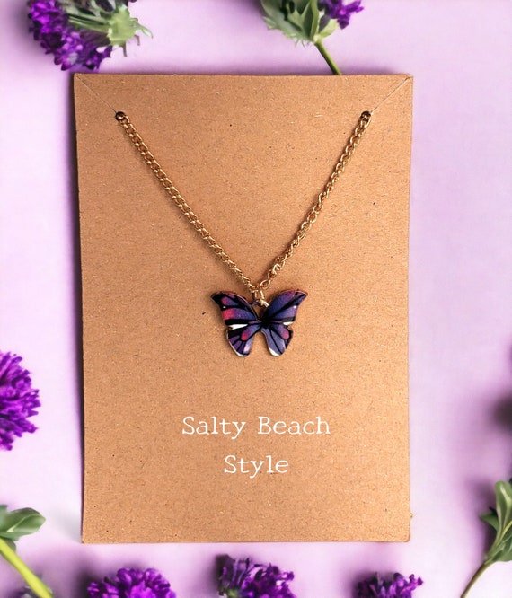 Mom butterfly cheap necklace