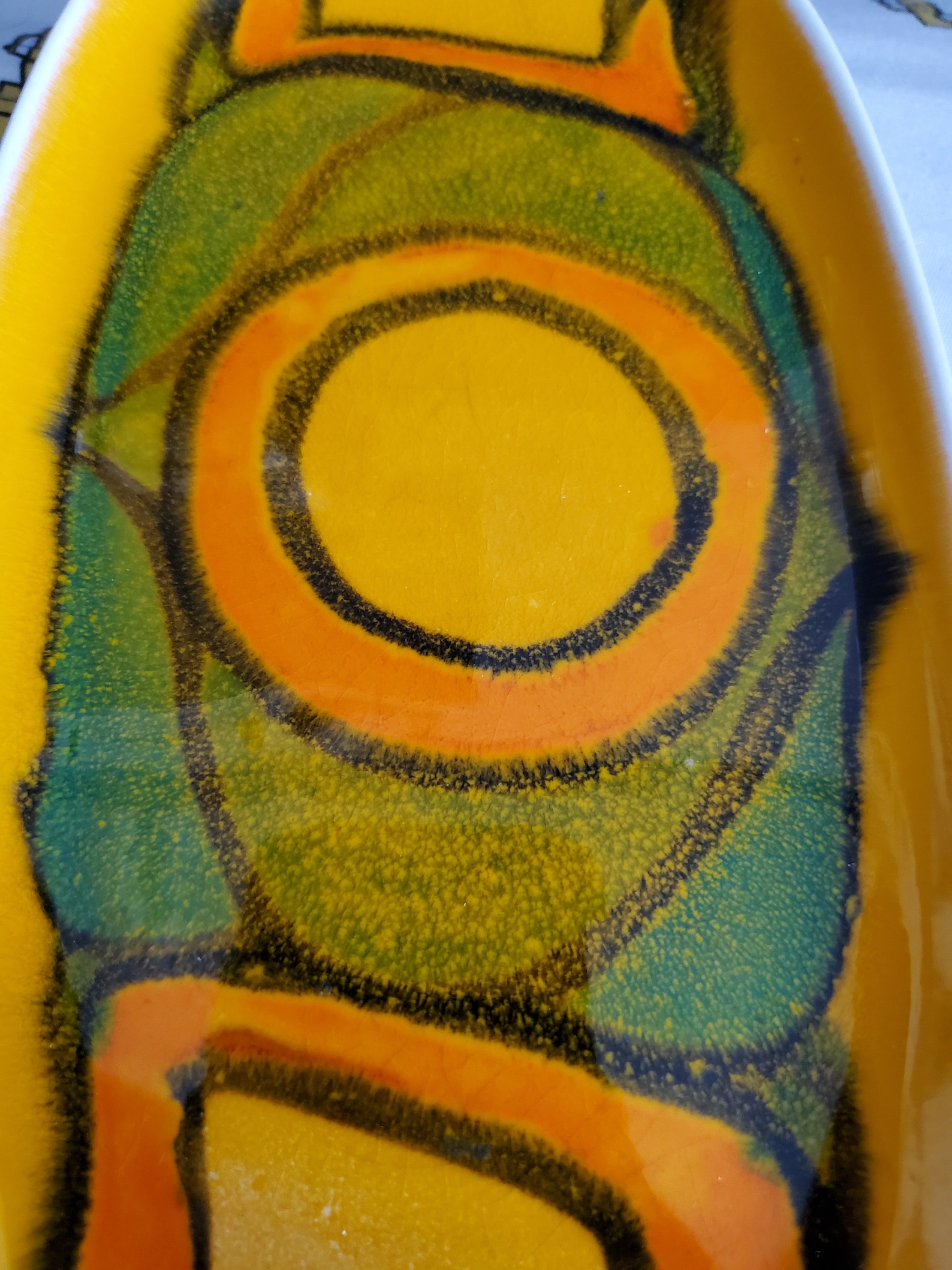 Poole Pottery/midcentury/361/delphis Dish/mcm Dish/plate/1970s/signed