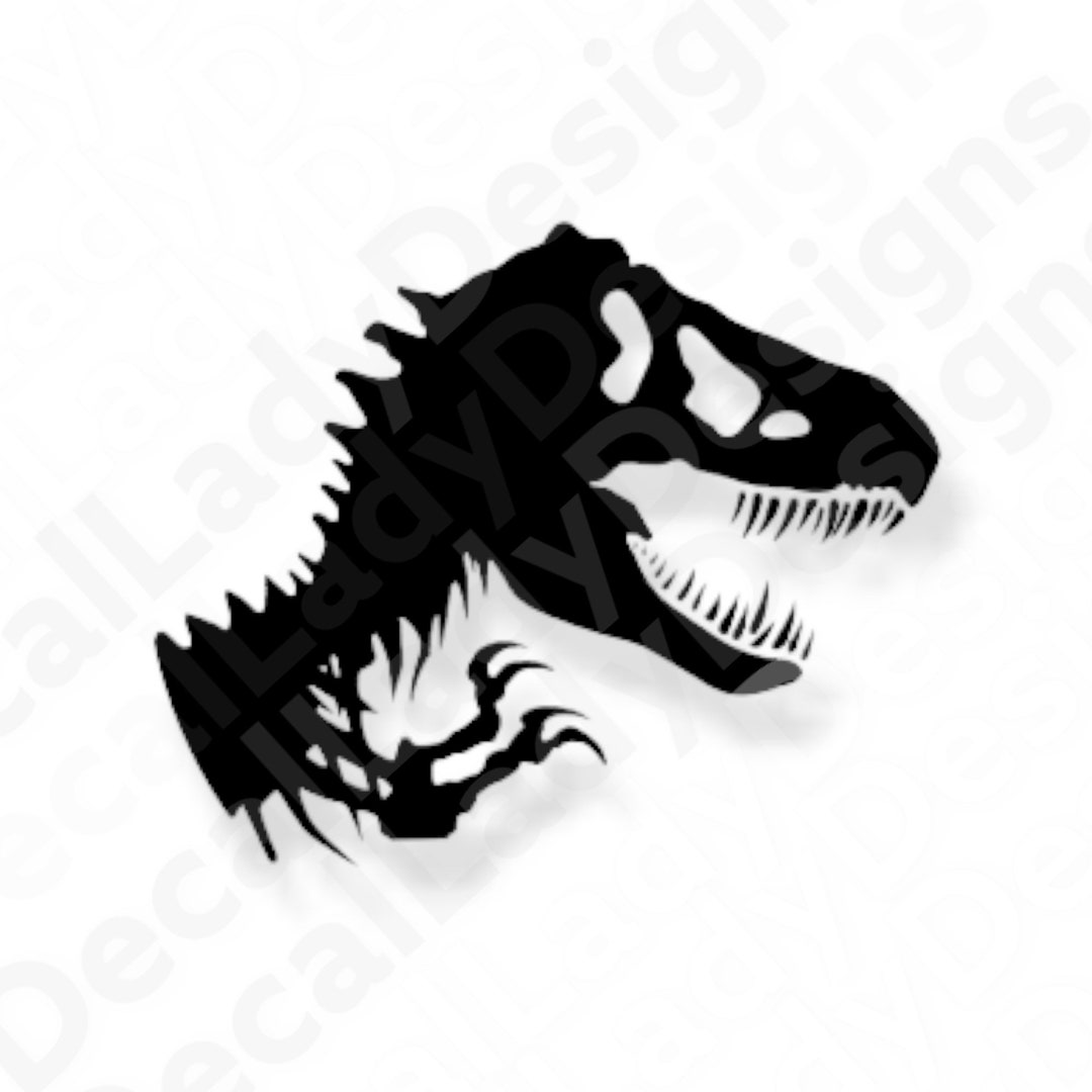 Dinosaur Decal Laptop Bumper Sticker Etsy