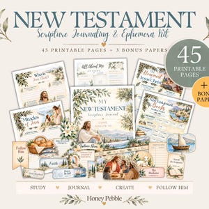 New Testament Scripture Journal & Ephemera Kit | 2027 Come Follow Me Printable Study Journal