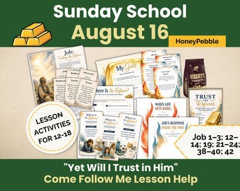 École du dimanche pour les jeunes mormons (10-16 août) | « Pourtant, je lui ferai confiance » (Job) | Activités « Viens et suis-moi » : Ancien Testament (téléchargement PDF)
