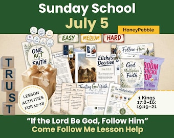 29 juin-5 juillet Leçon d'école du dimanche pour les jeunes SDJ | « Si le Seigneur est Dieu, suivez-le » | Activités Viens et suis-moi : Ancien Testament (téléchargement PDF)
