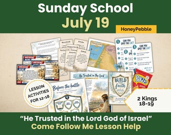 Leçon de l’École du Dimanche pour les jeunes de l’Église de Jésus-Christ des Saints des Derniers Jours (13-19 juillet) | « Il se confia au Seigneur, le Dieu d’Israël » | Activités « Viens et suis-moi » : Ancien Testament (téléchargement PDF)
