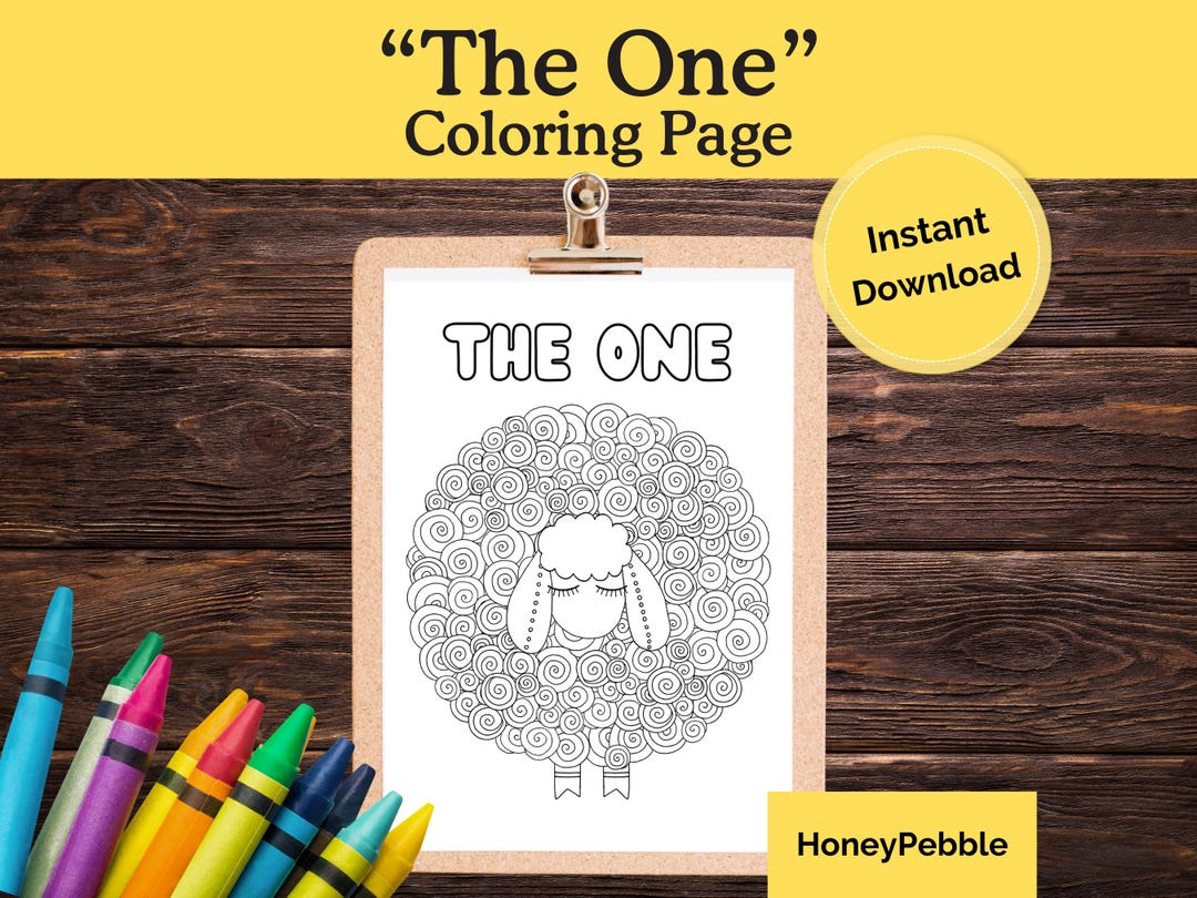 The One Lost Sheep Coloring Page | LDS Primary, Young Women, Seminary ...