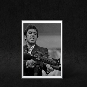 Scarface Wall Art Download ,Mob Poster, Digital Wall Art , Printable Retro Wall Art , Retro Poster Printable Poster, Mafia Wall Art