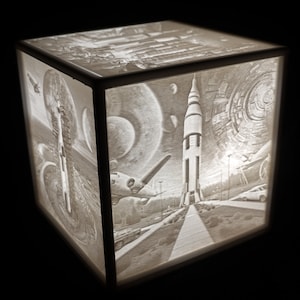 Photo lithophane lamp
