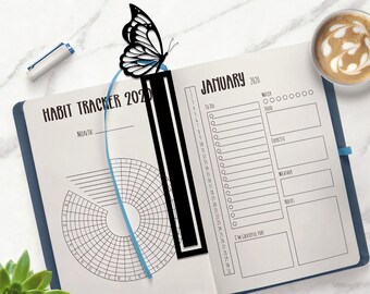 Butterfly Metal Bookmark, Unique Book Lover Gift