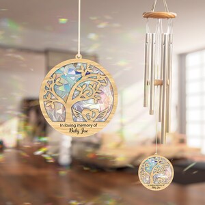 Personalized Baby Memorial Wind Chime, Loss of Family Gift image 6