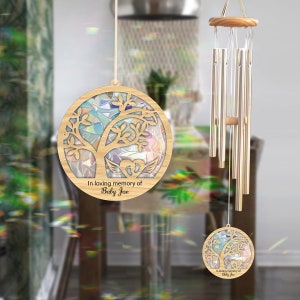 Personalized Baby Memorial Wind Chime, Loss of Family Gift image 8