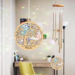 Personalized Baby Memorial Wind Chime, Loss of Family Gift image 4