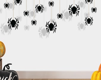 Hanging Spiders Sign, Metal Spider, Halloween Decor, Hanging Halloween Spider, Halloween Decor Outdoor, Unique Gift, Spiders Ornament