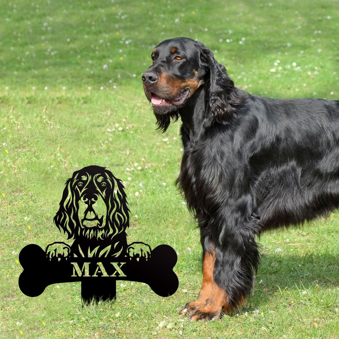 personalized-dog-metal-stake-sign-gordon-setter-name-sign-metal-dog