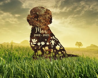 Custom Memorial Rusty Metal Sign, Shih Tzu Dog Loss, Sympathy Gift