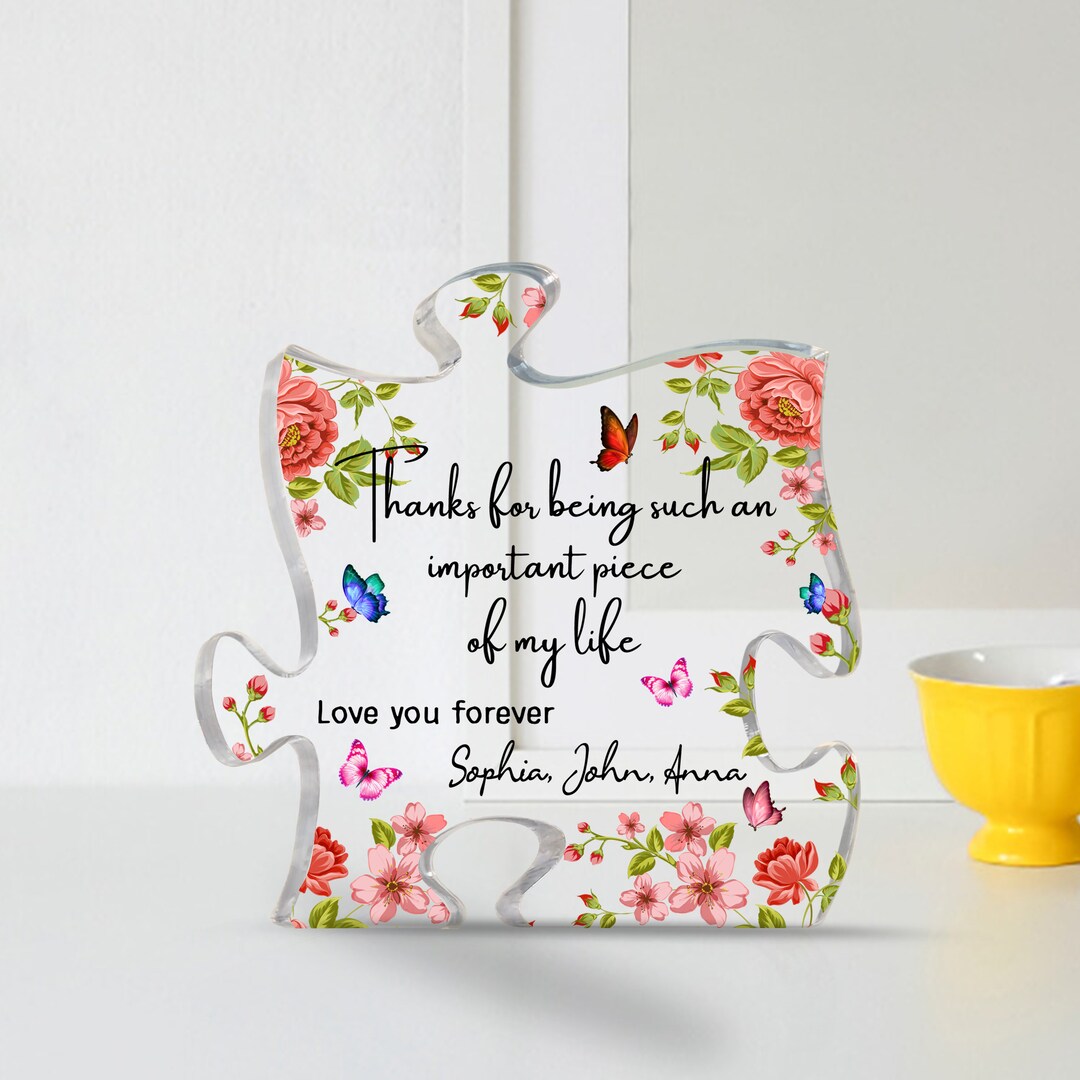 Personalized Acrylic Puzzle, Thank You for Being Such an Important ...