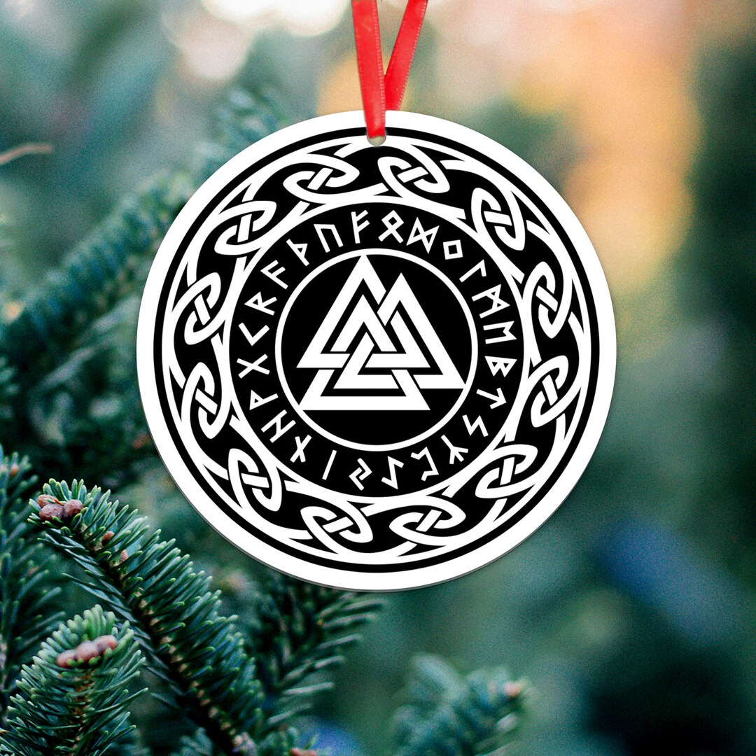Viking Celtic Knot Wicca Ornament, Know Your Power, Triquetras
