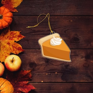 Acrylic Ornament, Apple Pie, Pumpkin Pie, Thanksgiving Decor, Thanksgiving Ornament, Pumpkin Pie Ornament