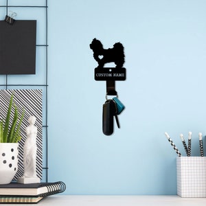 Maltese Dog, Metal Key Holder, Mini Sign, Cute Decor, Custom Key Holder, House Decor, Unique Gift, Maltese Dog Lover, Maltese Sign